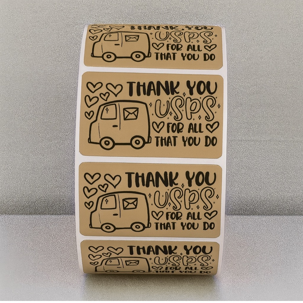 Thank You USPS Stickers – Mail Carrier Appreciation Labels for Packages 2" - Picture 11 of 11